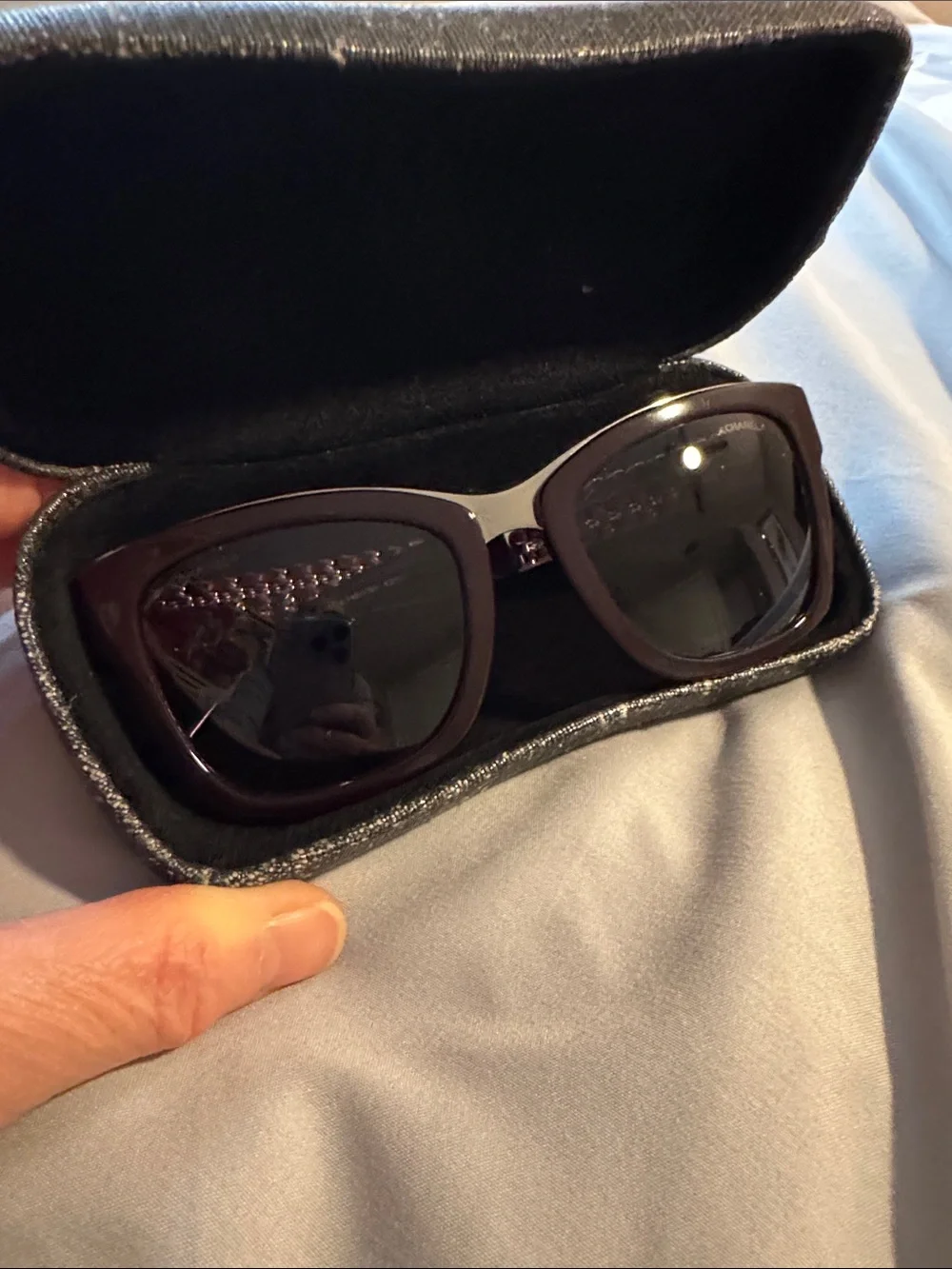 Chanel Sunglasses in Dark Purple